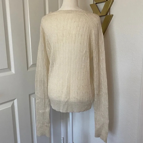Irene’s Story Boutique Long Sleeve Crew Neck Soft Off White Sweater - Picture 8 of 9